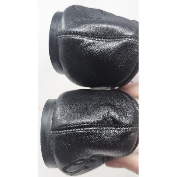 Sam Edelman Felicia Black Leather Ballet Flat Women's Size 7.5M Round Toe Bow - Picture 8 of 12